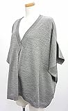 マタニティ　ウール混ニットカーディガン　授乳ケープにも！マタニティM~L (杢グレー)M