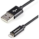 StarTech.com 1m iPhone/ iPod/ iPad対応Apple Lightning-USBケーブル Apple MFi認証取得 充電&同期用ケーブル ブラック USBLT1MB