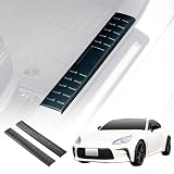 SEIWA 車種専用用品 トヨタ GR86 (ZN8型) ／スバル BRZ(ZD8型)専用 サイド スカッフプレート ステップガード IMP281 ステンレス カーボン調 ブラック 両面テープ付き