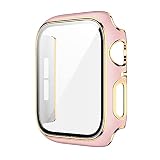 アップルウォッチ カバー apple watch ケース 【高級仕様】 保護 Pellforia グリーン 緑 × ローズゴールド 40mm 6 se 5 4