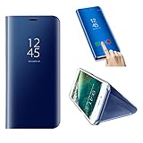 Xiaomi Redmi 6の携帯電話ケース、Xiaomi Redmi 6のケース、SevenPandaのクール素晴らしい豪華なラグジュアリーミラー透明なフリップスタンドケースカバー携帯電話ケース超薄