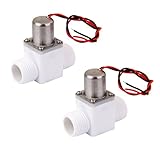 F Fityle 2個　ソレノイドバルブ　電磁弁　パルス　パルス　小型　オス　ねじ　交換　実用的　