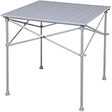 アイリスプラザ ロールテーブル アウトドア 幅70×奥行70×高さ70cm