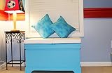 FireSkape The Baylee Window Seat Toy Box with Built in Left Hand Oriented Safety Ladder Compartment 