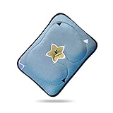 【ベビーアムール】Bebamour ベビー枕 新生児 低反発ピロー 3Dメッシュ 通気枕 向き癖矯正 絶壁頭防止 高さ調整可 丸洗い (ブルースカイ)