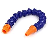 uxcell　クーラントホース　プラスチック素材　1/2BSP オス系　ブルー　オレンジ　340mm 長い