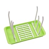 HKUN　哺乳瓶ラック　水切り　哺乳びん洗浄器具　乾燥トレイ　哺乳瓶ドライヤー