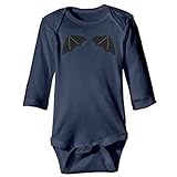 NINKI ベビー服 コウモリ　ディザイン 長袖 ロンパース 6ヶ月~24ヶ月 100%コットン 出産祝い Size 12 Months ライトブルー
