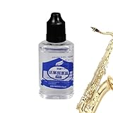 30mlトランペット用バルブ潤滑剤、楽器メンテナンスオイル、トランペット、フレンチホルン、トロンボーン、サックス、クラリネット、オーボエ、ファゴット 用の長持ちで滑らかなピストン潤滑剤