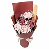 キューフラ(Q-FLA) ソープフラワー 造花 プチ ローズ ブーケ レッド RD 母の日 花束 ギフト プレゼント お祝い 821585