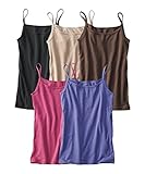 [ニッセン] キャミソール インナー 綿100 セット 5枚組 レディース S ネオダークカラー