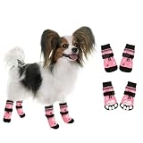 犬 靴下 滑り止め 犬 靴下 犬用靴下 犬滑り止め靴下 犬 靴下 脱げない 犬 用 靴下 滑り 止め 犬の靴下 犬靴下 犬 靴下 夏 犬靴下滑り止め老犬 犬 滑り止め靴下(ピンク,L)