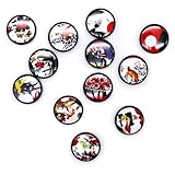 文月 花札 缶バッジ 「全12種類セット」 25mm