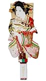 【羽子板】 13号金彩刺繍押し絵羽子板：汐汲【正月飾】