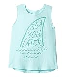 O'NEILL(オニール) ガールズTシャツ・タンクトップ・シャツ Sea You Tank Top (Toddler/Little Kids) Aqua 5 身長: 106-113cm [並行輸入品