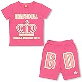 ベビードール ネオンプリントセットアップ 子供服 130cm ピンク