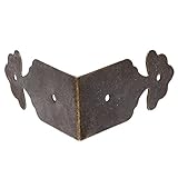 コーナーサポートブラケット，SODIAL(R) 8件の直角　家具エッジコーナープロテクターブラケット　ブロンズトーン