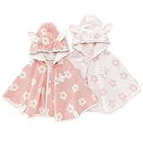 coeur a coeur (クーラクール ) うさみみポンチョ (70～80cm) キムラタンの子供服 (44157-171b) ピンク 70～80