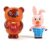 Russian Winnie the Pooh and the Piglet Bath Toy Set (4") [並行輸入品]