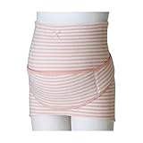 【お徳用 2 セット】 犬印妊婦帯 ふわふわパイルボーダー妊婦帯 L ピンク×2セット