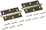 Baldwin 1025150BAL Square Cabinet Hinge, Satin Nickel [並行輸入品]