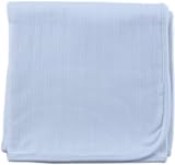 Hudson Baby Organic Receiving Blanket, Blue by Hudson Baby [並行輸入品]