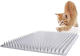 猫よけ シート ここダメシート 鳥よけ 43*34cm H1.8cm 害獣・猫侵入防止対策 ペットや子供が傷がない 透明 (6枚)