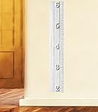 White Wooden Ruler Growth Chart, Wood Ruler Height Chart Wall Decal, Wall Sticker by Nursery Decals 