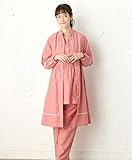 犬印本舗 Fairy フェアリー マタニティ パジャマ 授乳口付き 2トップ （3点セット） 妊婦服 産前 産後 ナイティ M ～ L レッド 21304 21304302