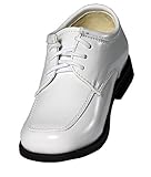 BoysホワイトSquare ToeタキシードShoe カラー: ホワイト