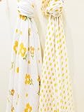 Ema Jane Swaddling Soft Cotton Muslin Baby Blanket Sets (Flowers & Dots) by Ema Jane
