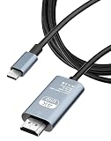 USB Type-C to HDMI 変換ケーブル【4K 30HZ USB Type C to HDMI 映像出力】2M スマホとパソコン/テレビ/モニター 接続ケーブル USB Type Cから HDMI変換アダプター 設定不要 繋ぐケーブルThunderbolt3 パソコン/スマホUSB-Cデバイス対応 在宅勤務 ウェブ会議 (4K@30Hz)