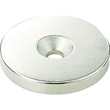TRUSCO(トラスコ) ネオジム丸径磁石 皿ネジ穴付 外径25mm×5mm M6 1個入り T25R05-M6