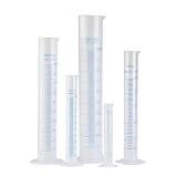 Yavoluy メスシリンダー 測定シリンダー 透明 試験管 プラスチック 10ml/25ml/50ml/100ml/250ml/500ml/1000ml 計量 カップ 測定 ビーカー 液量計 実験 教育 目盛り (50ml) [並行輸入品]