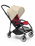 Bugaboo Bee 3 Black Frame Stroller With Red Seat (Off-White) by Bugaboo [並行輸入品]