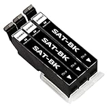 エプソン用さつまいも サツマイモ互換インクカートリッジSAT-BKブラック3本セット純正と併用可能プリンター対応汎用インクタンク 対応機種:EP-712A 713A 714A 715A 812A 813A 814A 815A 816A 716A残量表示機能付 ICチップあり