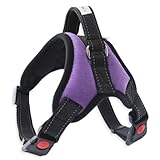 [LaLUCA GOODS] 犬 ハーネス 小型犬 中型犬 大型犬 ステップハーネス ウェアハーネス 犬用 介護用 首輪 ハンドル 胴輪 散歩 パープル S