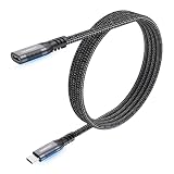 aceyoon USB C 延長ケーブル 1M USB 3.1 Gen 2 10Gbps 高速データ転送 4K@60hz解像度 タイプ C 延長コード 1メートル 100W/5A急速充電 ナイロン編み オス-メス Type-C 各機種対応 USB C Extension Cable