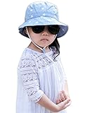 (ビグッド)Bigood 赤ちゃん ベビー 帽子 ビーチハット 子供 男の子 日よけ UVカット キッズ サファリハット 女の子 保育園 春夏 日焼け 星柄 デニム A 46cm