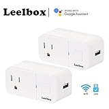 Leelboxスマートコンセント スマートプラグ ワイアレス　wifiソケット スマートスイッチ アウトレット Android/iOS /iPhone /iPod touch / iPad（２個入り）