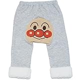 2016年 秋冬 アンパンマン 裾くしゅくしゅボア 丸マチ ニットキルト ロング丈パンツ ANPANMAN ライトグレー◇80cm