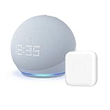 【セット買い】Echo Dot with clock (第5世代) 時計付き クラウドブルー + Nature スマートリモコン Remo