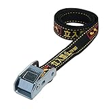 25mm幅カムバックルベルト　エンドレスタイプ　2.5M　黒　立入禁止 (サインベルト)