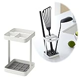 キッチンツール 収納 ツールスタンド プレート ホワイト 02434