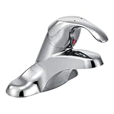 Moen 8430F05 Commercial M-Bition 4-Inch Centerser Lavatory Faucet with 3-Inch Lever Handle, 0.5-gpm,