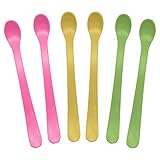 green sprouts Sprout Ware Infant Spoon, Pink Assortment, 6 Count [並行輸入品]