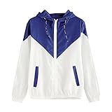 上着 Timsa カレッジ風 パッチワークオーバー レディース アウター 薄い軽量 防風 フード付き 防寒服 秋冬 シンプル トップス 女性 ポケット付き ドローストリング コート 女の子 通勤 通学