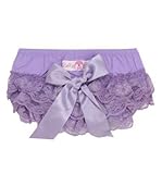 Rufflebutts ラッフルバッツ レースのキュートなフリフリブルマ（ラベンダー） (6カ月～12カ月（70cm）) [並行輸入品]