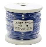 UL1007 AWG20 耐熱ビニル絶縁電線 青 100m AWG-20