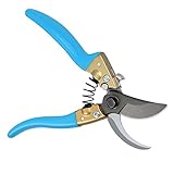 Proster 剪定ばさみ 剪定鋏 SK-5炭素鋼刃 園芸はさみ 生け花 ハサミ 安全ロック ホルスター付き １８ヶ月保証（ゴールド）